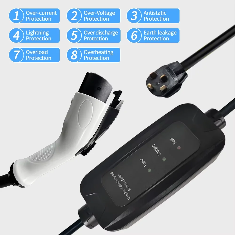 Estación de Carga Portátil de  - Portable Ev Charger reseña y precio
